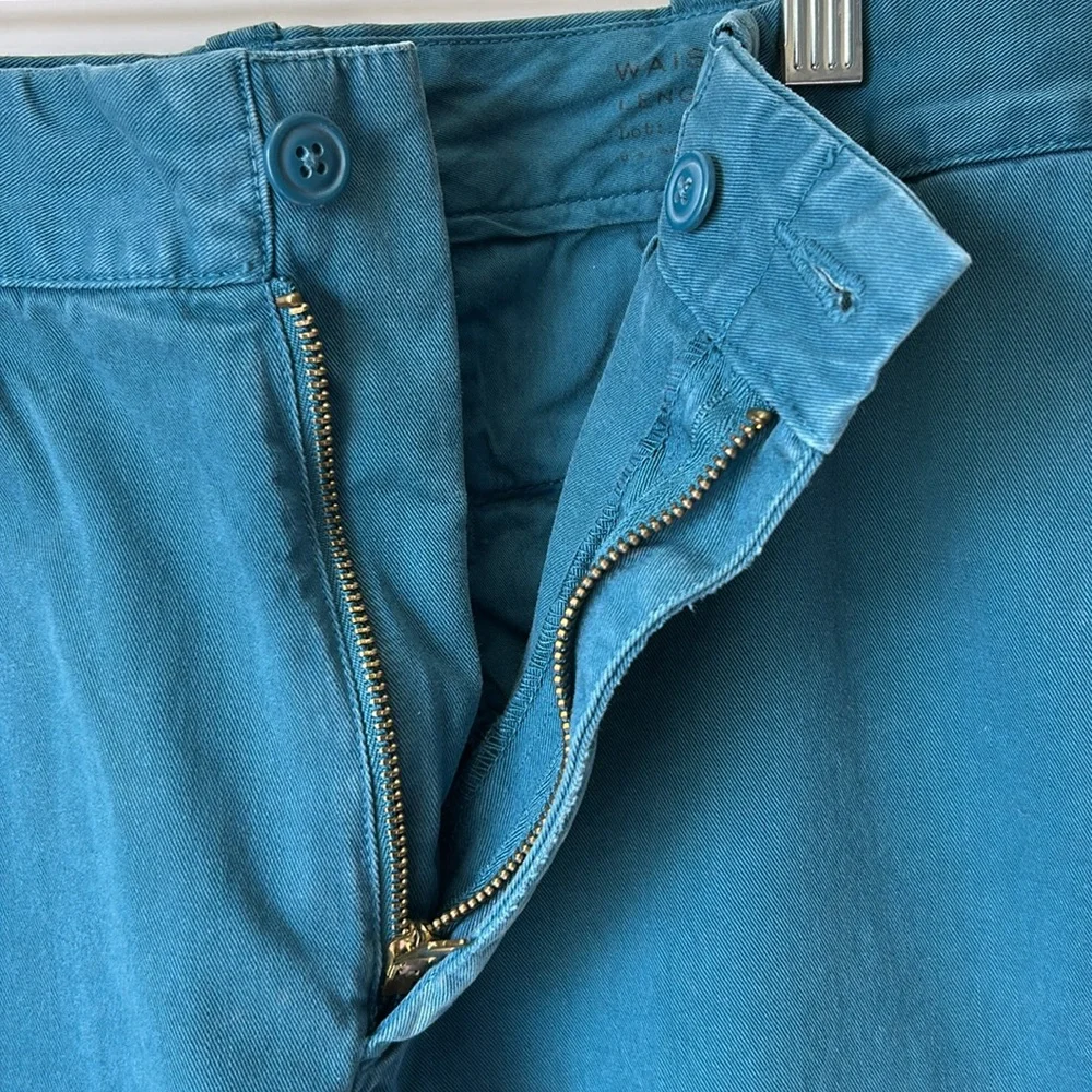 J. Crew Stanton Chino Pants Cotton Twill Trousers Classic Fit Business Teal 33‎